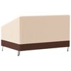 vidaXL 2-Seater Bench Cover Beige 137x97x48/74 cm 600D Oxford