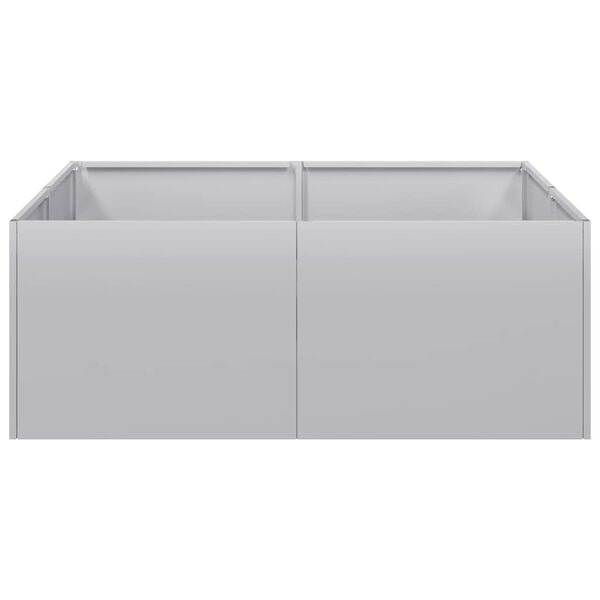 vidaXL Planter 80x80x30 cm Galvanised Steel