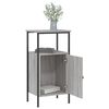 vidaXL Bedside Cabinet Grey Sonoma 41x31x80 cm Engineered Wood