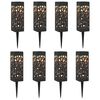 vidaXL Outdoor Solar Lights with Ground Spike 8 pcs Warm White 29 cm