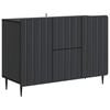 vidaXL Sideboard with Drawer Black 89 x 34.5 x 62 cm Engineered Wood