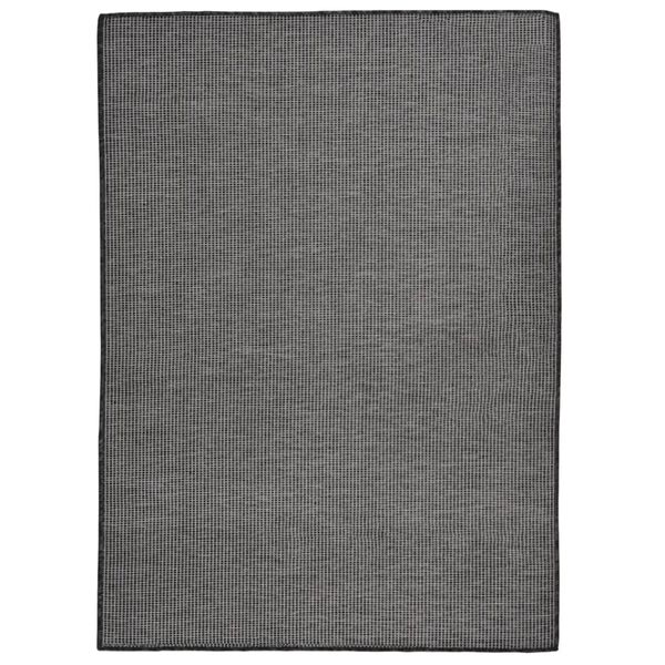 vidaXL Outdoor Flatweave Rug 200x280 cm Grey