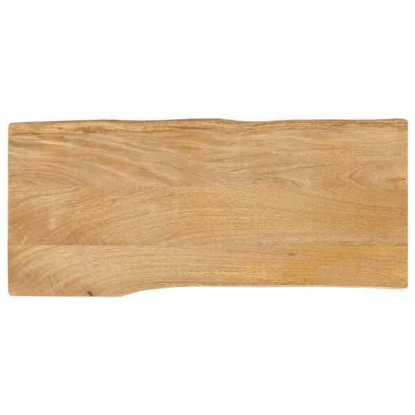 vidaXL Table Top 90x40x2.5 cm Live Edge Solid Wood Mango
