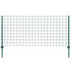 vidaXL Euro Fence Steel 20x1.2 m Green