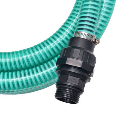 vidaXL Suction Hose with Connectors 4 m 22 mm Green