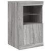 vidaXL Sideboard with LED Lights Grey Sonoma 142.5x37x67 cm