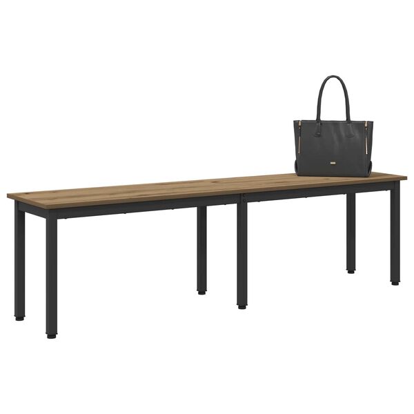 vidaXL Bench Artisian Oak 160 x 35 x 45 cm Engineered Wood