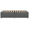 vidaXL Bed Frame without Mattress Dark Grey&nbsp;Single&nbsp;Fabric