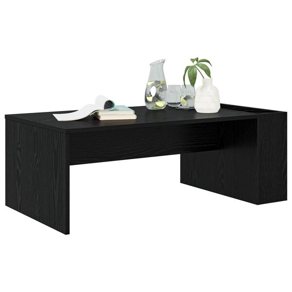 vidaXL Coffee Table Black Oak 95 x 50 x 34 cm Engineered Wood
