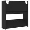vidaXL Wall Shoe Cabinet Black 60x18x60 cm Engineered Wood
