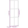vidaXL Sliding Door White 76x205 cm Tempered Glass and Aluminium