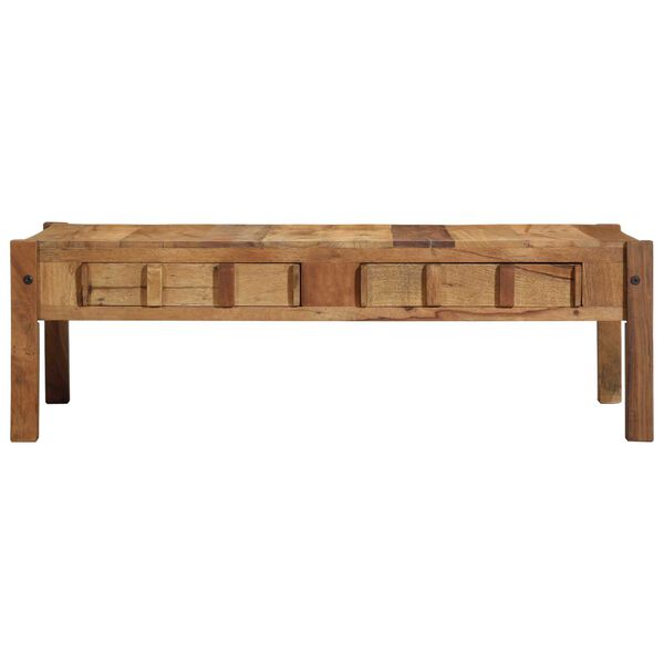 vidaXL Coffee Table Brown 110 x 55 x 35 cm Solid Reclaim wood