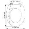 SCH&Uuml;TTE Toilet Seat WHITE Wood Core