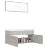 vidaXL Bathroom Furniture Set Concrete Grey Engineered Wood