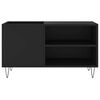 vidaXL Record Cabinet Black 85x38x48 cm Engineered Wood