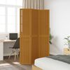 vidaXL Room Divider 3 Panels Brown Solid Wood Paulownia