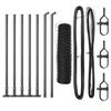 vidaXL Hexagonal Fence with Concrete Base 10 x 0.5 m PVC-Coated Steel
