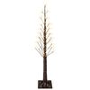 vidaXL Starburst Christmas Tree Brown 150 cm Plastic 304 LEDs