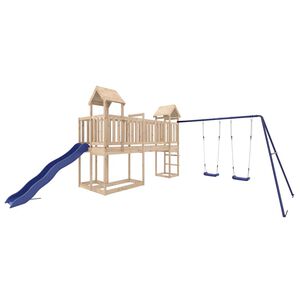 vidaXL Outdoor Playset | Natural wood | Solid pine wood | Large | Seats Many