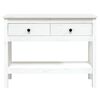 vidaXL Console Table White 100x35x75 cm Solid Wood Pine