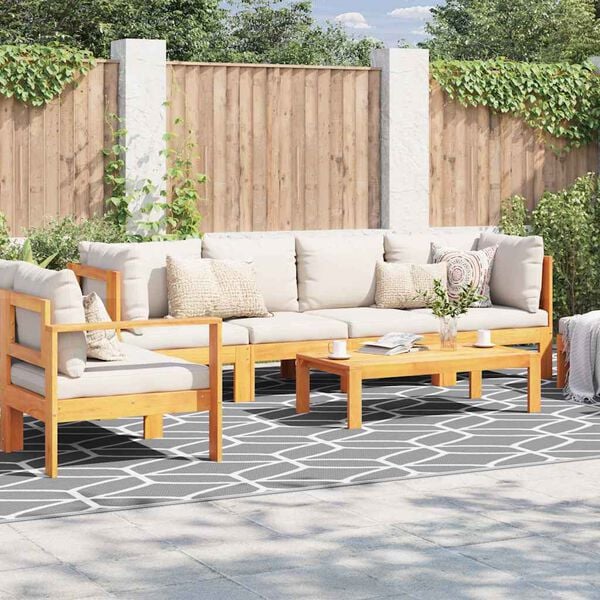 vidaXL Outdoor Rug ARAKIL Grey and white 300 x 500 cm PP
