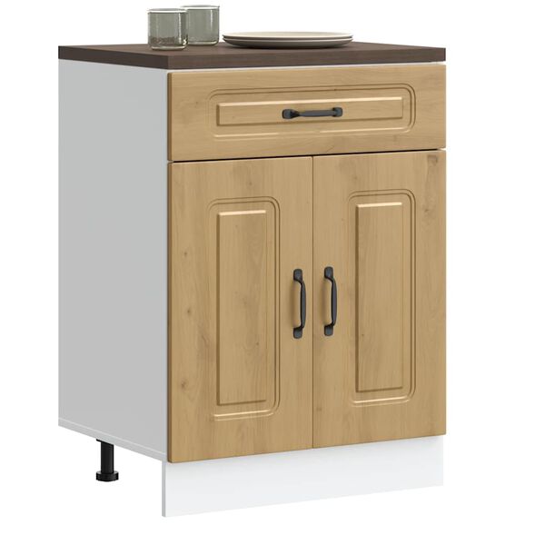 vidaXL Kitchen Base Cabinet Kalmar Artisan Oak Engineered Wood
