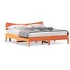 vidaXL Bed Frame without Mattress Wax Brown 180x200 cm Solid Wood Pine
