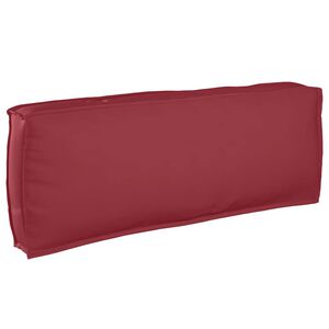 vidaXL Pallet Cushion for Backrest Wine Red 120 x 40 x 12 cm