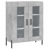 vidaXL Highboard Concrete Grey 69.5x34x180 cm Engineered Wood