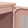 vidaXL Sideboard Pink 100.5x39x107 cm Cold-rolled Steel