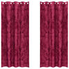 vidaXL Velvet Curtains 2 pcs Wine red 225 x 140 cm Velvet