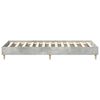 vidaXL Bed Frame No Mattress Concrete Grey 75x190 cm Small Single Engineered Wood