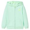Kids' Hooded Sweatshirt with Zip Bright Green 116