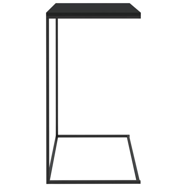 vidaXL Side Table Black 55x35x66 cm Engineered Wood