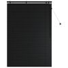 vidaXL Venetian Blind Black 105 x 160 cm 35 mm Solid Paulownia Wood