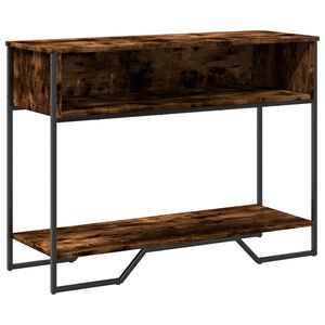 vidaXL Console Table Smoked Oak 100x35x74,5 cm Engineered Wood