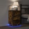 vidaXL Bedside Cabinet Smoked Oak 39 x 34.5 x 65 cm Engineered wood