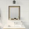 vidaXL Bathroom Mirror Black 50 x 12 x 60 cm Glass and Engineered Wood