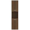 vidaXL Bathroom Cabinet Brown Oak 30x30x130 cm Engineered Wood