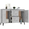 vidaXL Sideboard Concrete Grey 102x35x70 cm Engineered Wood