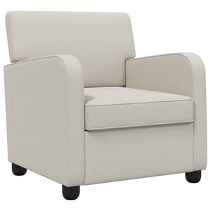 vidaXL Armchair Oatmeal Velvet