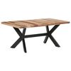vidaXL Dining Table 180x90x75 cm Solid Wood with Honey Finish