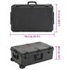 vidaXL Portable Flight Case Black 79.5x51.5x30.5 cm PP