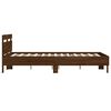 vidaXL Bed Frame without Mattress Brown Oak 135x190 cm Double