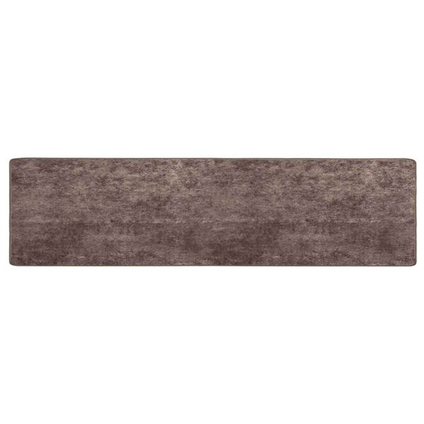 vidaXL Rug Runner MARSA Grey 400 x 100 cm Polyester and PVC