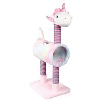 Pets Collection Cat Scratching Post Unicorn Pink 40x30x85 cm