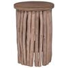 vidaXL Stool Natural 30 x 30 x 45 cm Solid Teak Wood