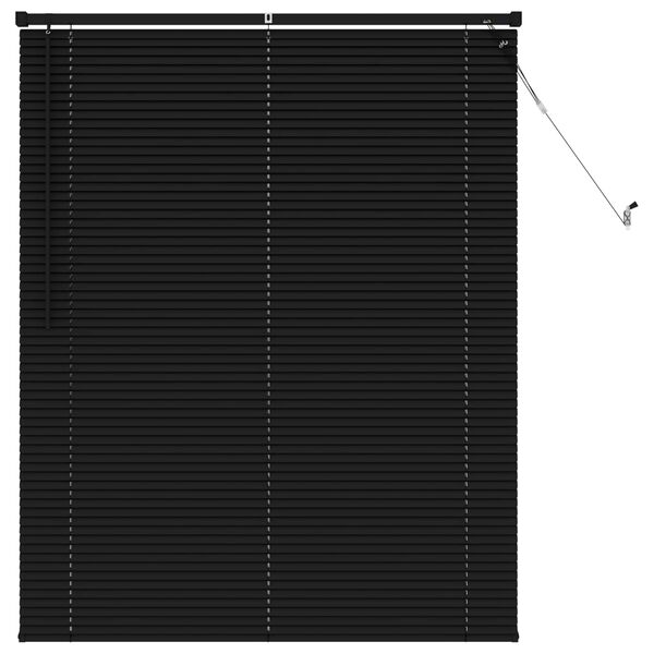 vidaXL Venetian Blind Black 150 x 110 cm PVC