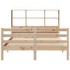 vidaXL Bookcase Bed without Mattress 150x200 cm King Solid Wood Pine