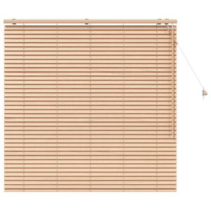 vidaXL Venetian Blind Oak Look 125 x 130 cm 35 mm Solid Paulownia Wood